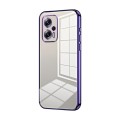 For Xiaomi Redmi Note 11T Pro/Poco X4 GT Transparent Plating Fine Hole Phone Case(Purple)