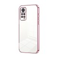 For Xiaomi Redmi Note 11 Pro 4G/5G Global Transparent Plating Fine Hole Phone Case(Pink)