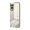 For Xiaomi Redmi Note 11 Pro 4G/5G Global Transparent Plating Fine Hole Phone Case(Gold)