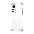 For Xiaomi Redmi K50 Ultra / Xiaomi 12T Transparent Plating Fine Hole Phone Case(Silver)