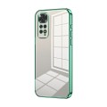 For Xiaomi Redmi Note 11 Global / Note 11S Transparent Plating Fine Hole Phone Case(Green)