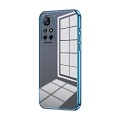 For Xiaomi Redmi Note 11T 5G/Note 11S 5G Transparent Plating Fine Hole Phone Case(Blue)