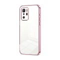 For Xiaomi Redmi Note 10 Pro 5G/Poco X3 GT Transparent Plating Fine Hole Phone Case(Pink)
