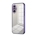 For Xiaomi Redmi K40 Gaming/Poco F3 GT Transparent Plating Fine Hole Phone Case(Purple)