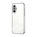 For Xiaomi Redmi K40 Gaming/Poco F3 GT Transparent Plating Fine Hole Phone Case(Silver)