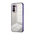 For Xiaomi Redmi K40 / K40 Pro / K40 Pro+ Transparent Plating Fine Hole Phone Case(Purple)