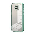 For Xiaomi Redmi Note 9 5G / Note 9T Transparent Plating Fine Hole Phone Case(Green)