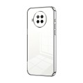 For Xiaomi Redmi Note 9 Pro 5G/Mi 10T Lite Transparent Plating Fine Hole Phone Case(Silver)