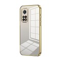 For Xiaomi Redmi K30S / Mi 10T Pro 5G Transparent Plating Fine Hole Phone Case(Gold)