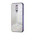 For Xiaomi Redmi K30 / K30 5G Transparent Plating Fine Hole Phone Case(Purple)