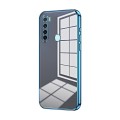 For Xiaomi Redmi Note 8T Transparent Plating Fine Hole Phone Case(Blue)