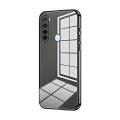 For Xiaomi Redmi Note 8T Transparent Plating Fine Hole Phone Case(Black)