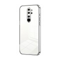 For Xiaomi Redmi Note 8 Pro Transparent Plating Fine Hole Phone Case(Silver)