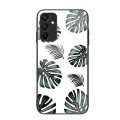 For Samsung Galaxy A15 4G Colorful Painted Glass Phone Case(Banana Leaf)