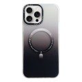 For iPhone 14 Pro MagSafe IMD Gradient PC Hybrid TPU Phone Case(Black)