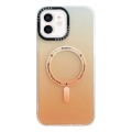 For iPhone 11 MagSafe IMD Gradient PC Hybrid TPU Phone Case(Orange)