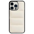 For iPhone 12 Pro Max Big Hole Eiderdown Airbag Phone Case(White)