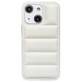 For iPhone 14 Fine Hole Eiderdown Airbag Phone Case(White)