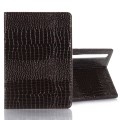 For Samsung Galaxy Tab S9 FE Crocodile Texture Leather Tablet Case(Black)