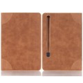 For Samsung Galaxy Tab S9 Retro Book Leather Tablet Case(Light Brown)