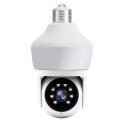 DP43 Bulb-type Motion Tracking Night Vision Smart Camera Supports Voice Intercom(White)