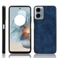 For Motorola Moto G Power 5G 2024 Cow Pattern Sewing Back Cover Phone Case(Blue)