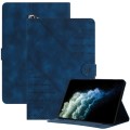 For Samsung Galaxy Tab A 10.1 T580 YX Small Butterfly Embossed Leather Tablet Case(Royal Blue)