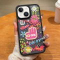 For iPhone 14 Trendy Graffiti Noctilucent Phone Cases(OK)