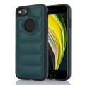 For iPhone SE 2022 / 2020 / 8 / 7 Piano Key Hollow Cutout PU Phone Case(Green)
