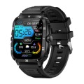 KT71 1.96 inch HD Square Screen Rugged Smart Watch Supports Bluetooth Calls/Sleep Monitoring/Blood O