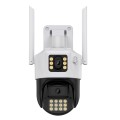 QX86 Motion Tracking Night Vision Smart Camera Supports Voice Intercom, Plug Type:EU Plug(White)