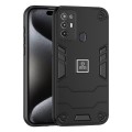 For ZTE Blade A52 2 in 1 Shockproof Phone Case(Black)