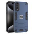 For Honor 70 2 in 1 Shockproof Phone Case(Blue)