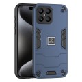 For Honor X8 2 in 1 Shockproof Phone Case(Blue)