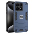For Honor X8a 2 in 1 Shockproof Phone Case(Blue)