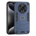 For Honor X9 2 in 1 Shockproof Phone Case(Blue)