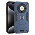 For Honor X9b 2 in 1 Shockproof Phone Case(Blue)