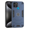 For Infinix Smart 6 2 in 1 Shockproof Phone Case(Blue)
