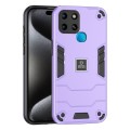 For Infinix Smart 6 2 in 1 Shockproof Phone Case(Purple)