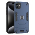 For iPhone 11 2 in 1 Shockproof Phone Case(Blue)