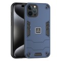 For iPhone 12 Pro 2 in 1 Shockproof Phone Case(Blue)