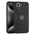 For OPPO Reno11 Global 2 in 1 Shockproof Phone Case(Black)