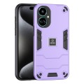 For Tecno Camon 19 2 in 1 Shockproof Phone Case(Purple)