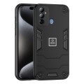 For Tecno Pop 6 Go 2 in 1 Shockproof Phone Case(Black)