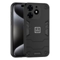 For Tecno Spark 10 Pro 2 in 1 Shockproof Phone Case(Black)