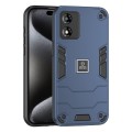 For Motorola Moto E13 2 in 1 Shockproof Phone Case(Blue)
