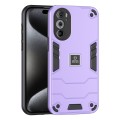 For Motorola Edge 30 Pro 2 in 1 Shockproof Phone Case(Purple)
