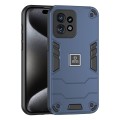 For Motorola Edge 40 Pro 2 in 1 Shockproof Phone Case(Blue)