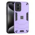 For Motorola Moto G Power 2024 2 in 1 Shockproof Phone Case(Purple)