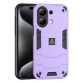 For Xiaomi Redmi Note 13 4G Global 2 in 1 Shockproof Phone Case(Purple)